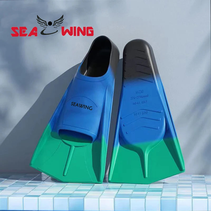 XS-XL Size Adults Kids Colorful Swimming Training Fins for Summer Beach Swimming  Elastic and Soft Silicone Diving Frog Shoes