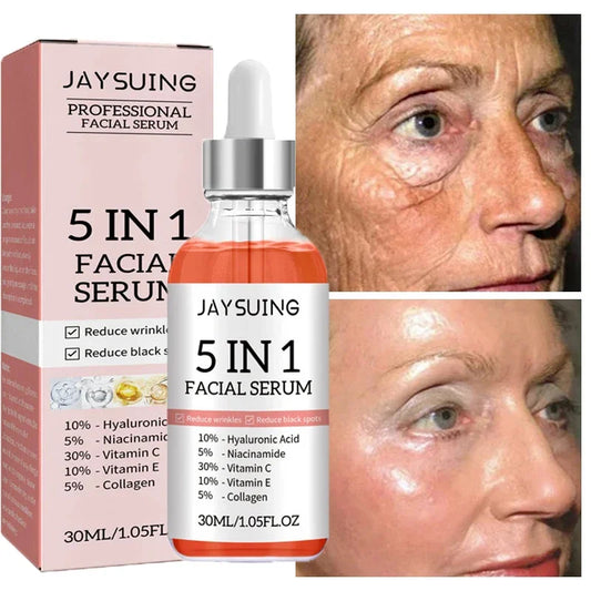 Hyaluronic Acid Wrinkle Remover Serum Niacinamide Fade Dark Spot Shrink Pores 5 In 1 Whitening For Moisturizing Face Skin Care