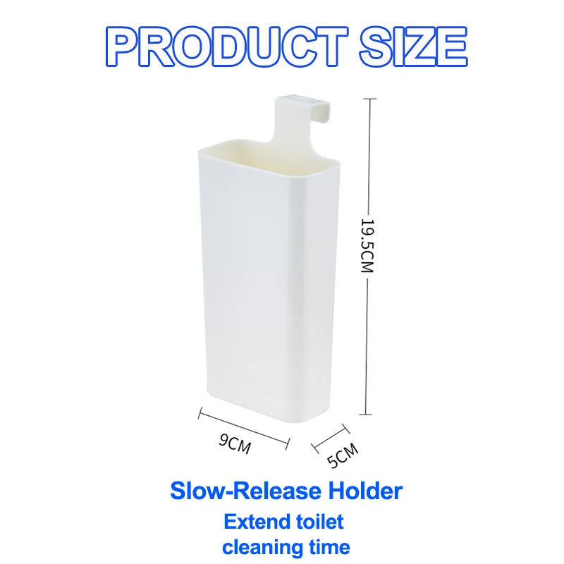Toilet Solid Dispenser-Tank Replacement Part, Toilet Bowl Cleaner Buffer Box, Hanging Slow-Release Dispenser, Extends Cleaning Time Home Bathroom Accessories