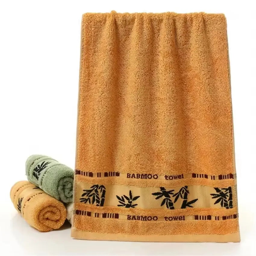 NEW 4-6 PCS Set 100% Bamboo Fiber Towels Sets Home Bath Towels Adults Face Towel Thick Absorbent Luxury Bathroom Towels Seaside Beach Shower Bathroom Hotel Towels