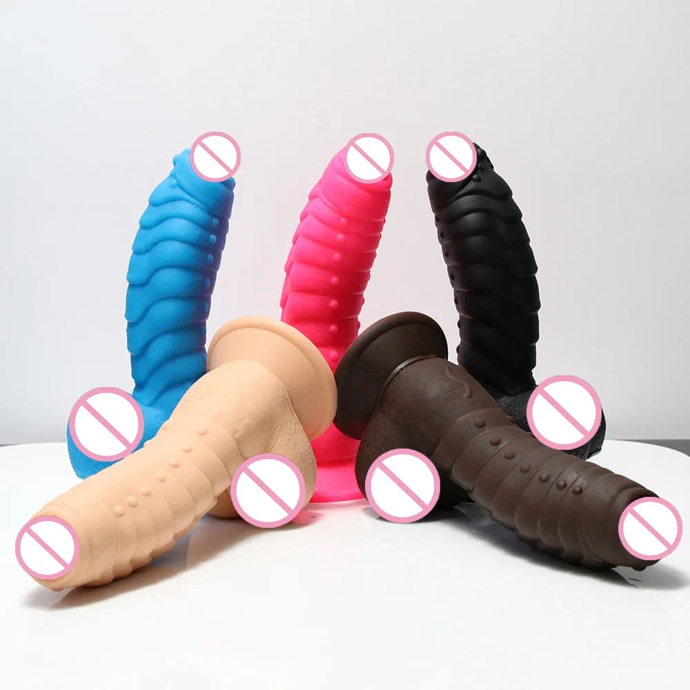 Thrust Dildo Color Dinosaur Scales Penis With Suction Cup Large Female Adult Sex Toys Real Huge Cock Strapon Big Dick Sexy Shop