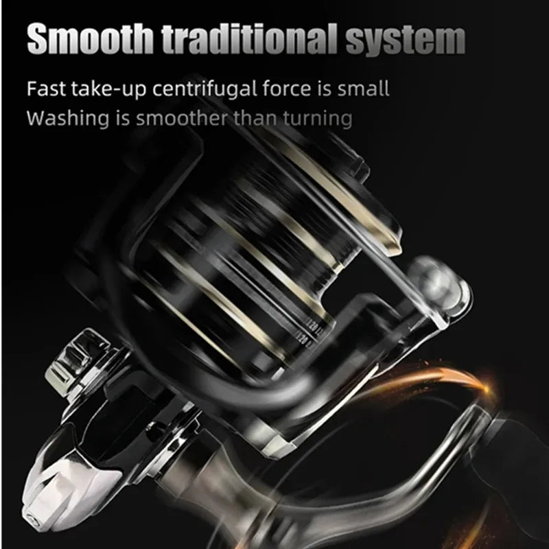 Original OKMUA Spinning Fishing Reel 2000 - 7000 Series Ultralight Max Drag 10kg 5.2:1 Surfcasting Spinning Reel Saltwater Jigging Reels Fishing Accessories