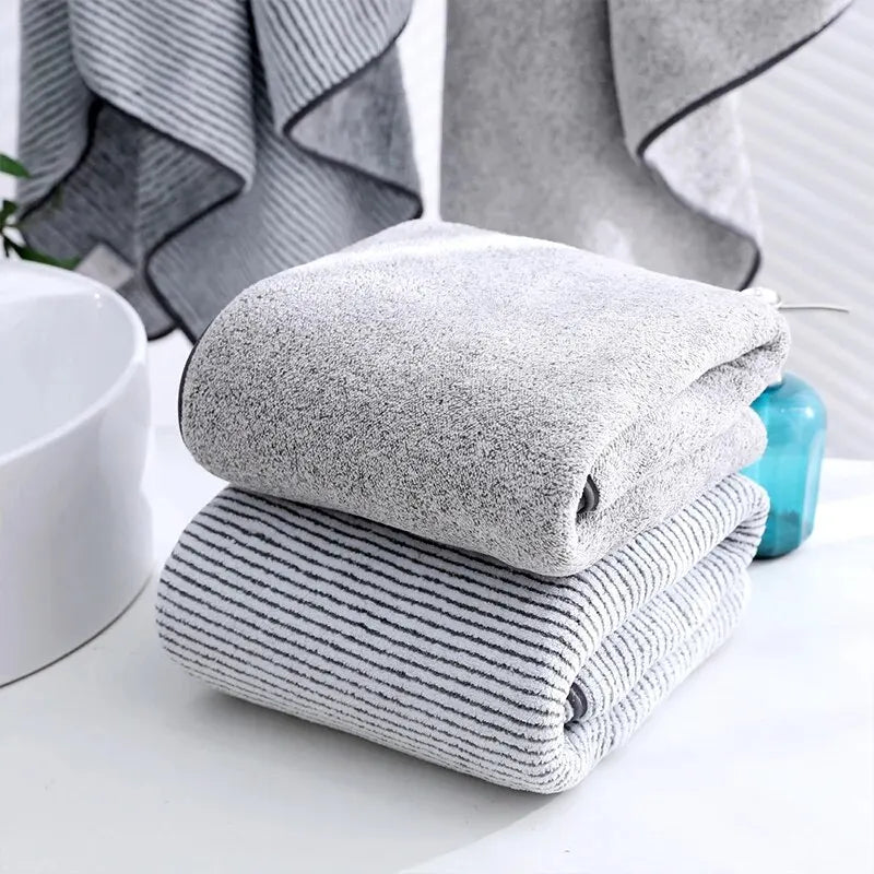 Bamboo Thickened Bath Towels for The Body Microfiber Towel for Gym Sports Shower Robe for Spa Bath Home