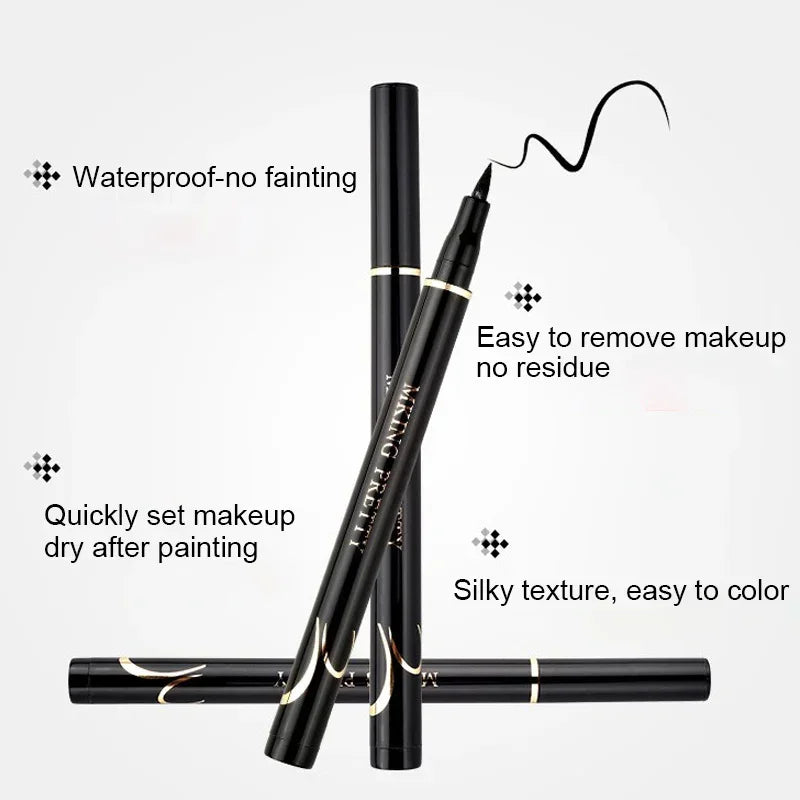 Waterproof Black Liquid Eyeliner Long Lasting Eye Liner Quickly Drying Matte Non-smudge Liquid Eyeliner Pen Eyes Cosmetic Tools