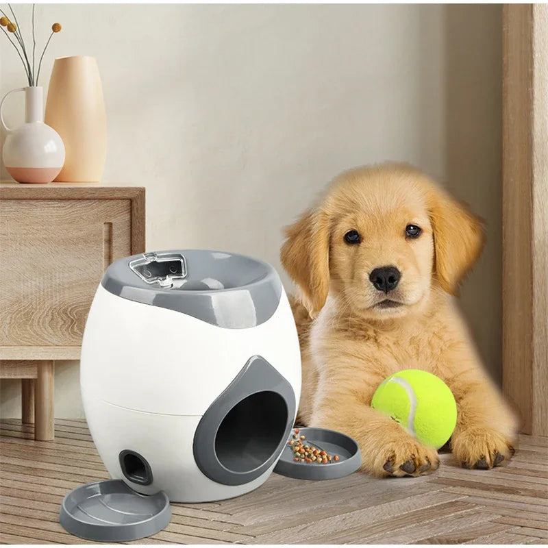 NEW Arrivals Smart Ball Launcher Feeder Training Reward System for Dogs Interactive Puzzle Toy for Indoor Outdoor Puppy Exercise Behavior Training Pets Gaming Supplies