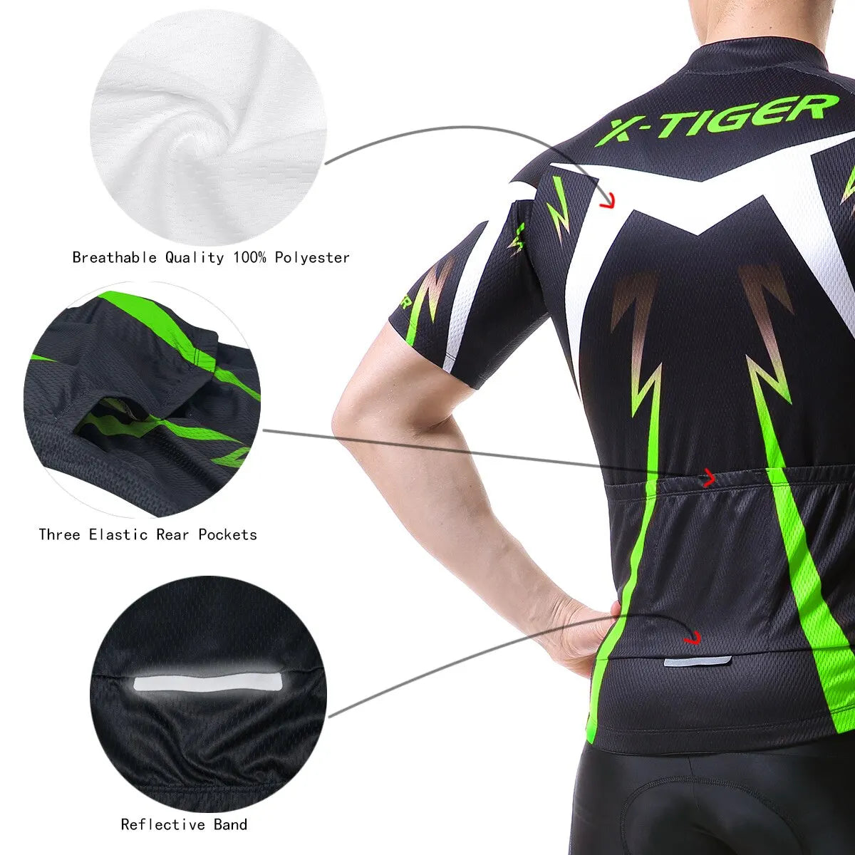 Pro Cycling Jersey Set Men Bicycle Clothing MTB Summer Quick-dry Bike Riding Clothes Anti-UV Suit Accessories