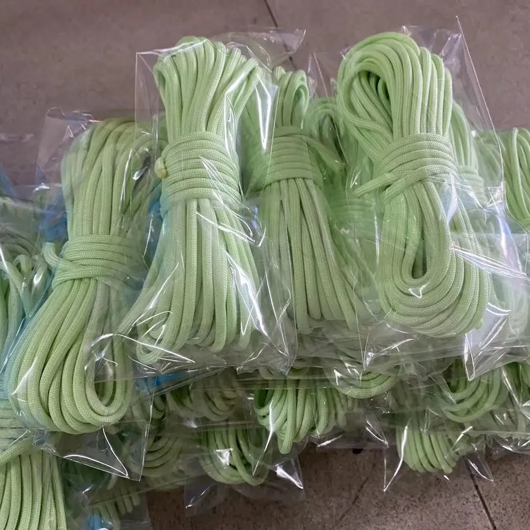 8 Colors Reflective Warning Rope Fluorescent Fiber Rope Night Glow Anti-Counterfeit Rope 4mm 6mm 8mm Colorful Clothing Accessories