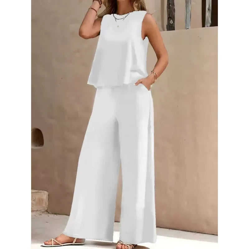 10 Colors 2 PCS Set S-XL UK Size Casual Ladies Woman New Matching Outfits Female Summer  Clothing Suit
