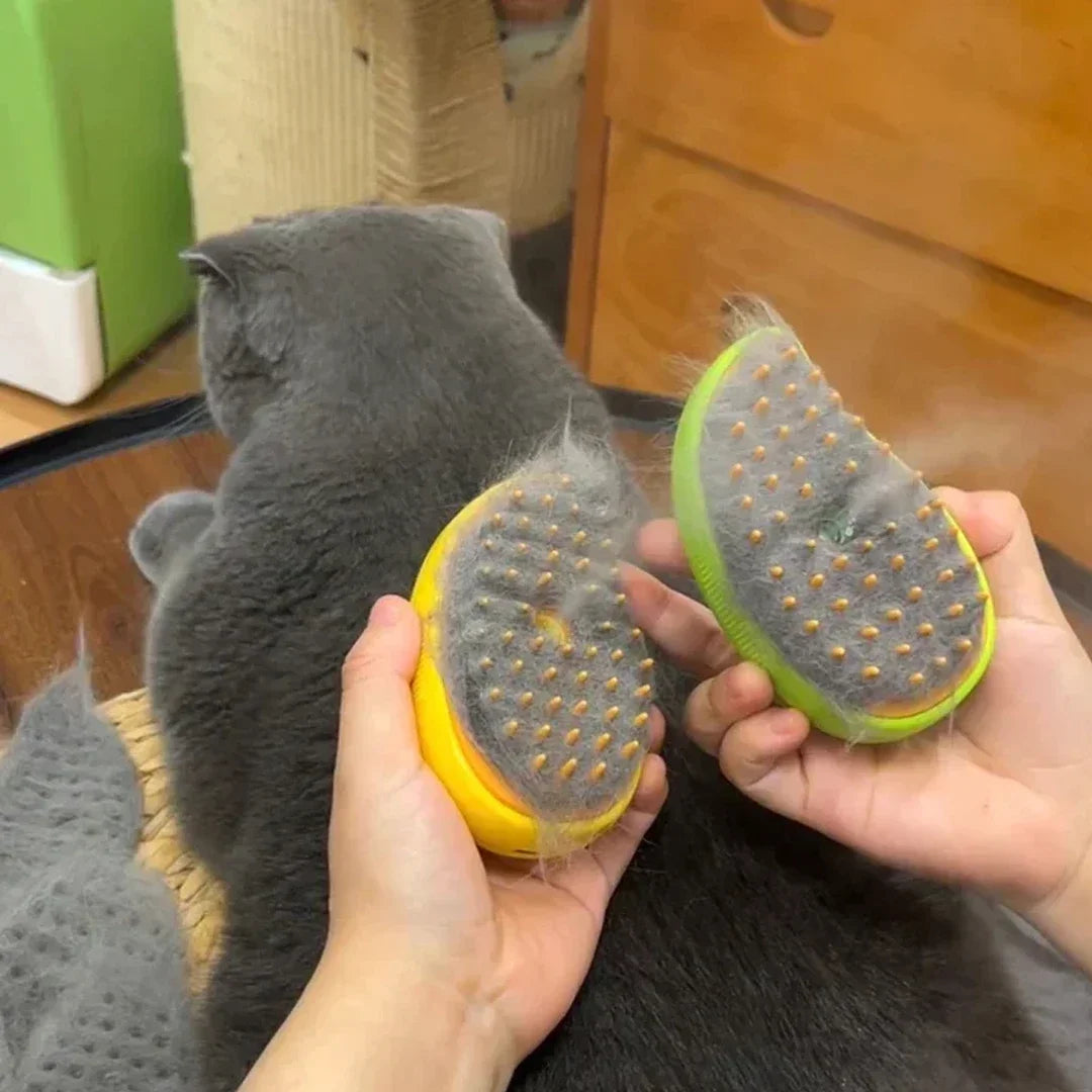 2 PCS Set 3-in-1 Electric Pet Steam Brush for Cats & Dogs, Electric Steamy Grooming Comb with Water Sprayer, Shedding & Massage Pet Hair Tools