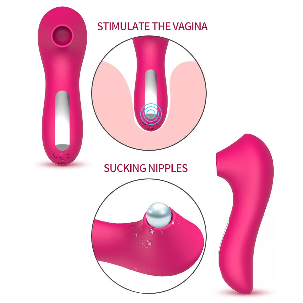 Clitoral Sucker Vagina Suck G Spot Vibrator Female Clit Vacuum Stimulator Nipple Sex Toys for Adults Women Masturbator Products