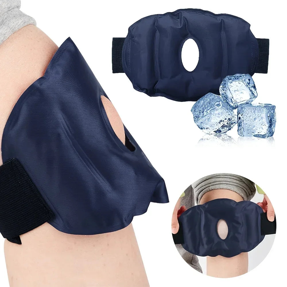 2 PCS Set Knee Cold Pack for Outdoor Sports Injuries, Reusable Ice Gel Pack Wrap for Knee Replacement Surgery, Pain Relief Ice Cold Therapy, Arthritis, Swelling Treatment Health Care Accessories