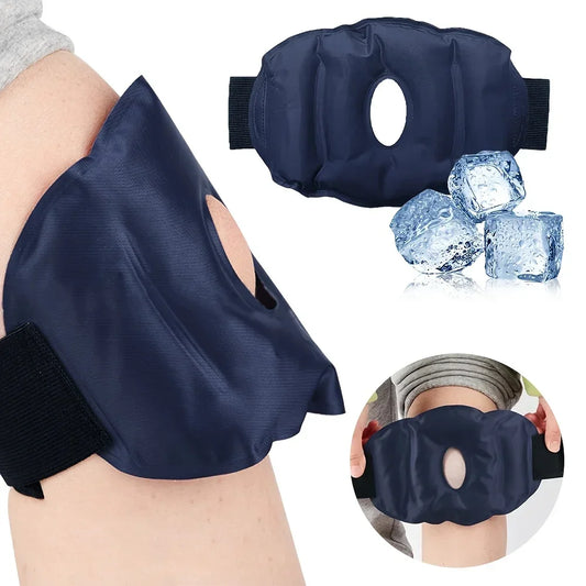 2 PCS Set Knee Cold Pack for Outdoor Sports Injuries, Reusable Ice Gel Pack Wrap for Knee Replacement Surgery, Pain Relief Ice Cold Therapy, Arthritis, Swelling Treatment Health Care Accessories