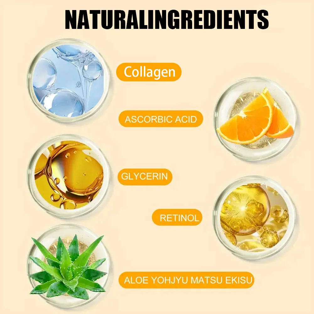 NEW 2PCS Set Korean Collagen Face Serum Wrinkle Remover Face Serum Lifting Firming Fade Fine Lines Anti-aging Essence Whitening Brighten Asiatica Skin Care ﻿Products
