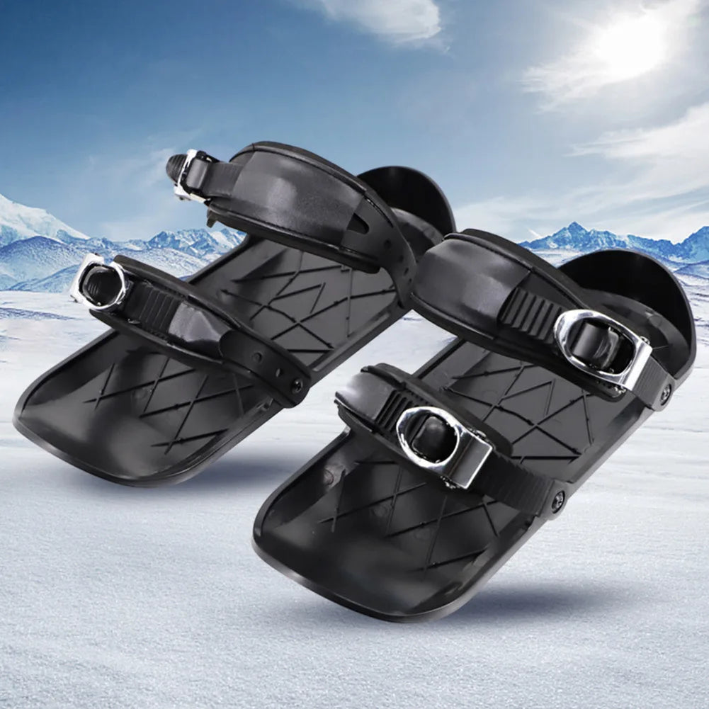 Mini Short Ski Skates Snowboard Boots Ski Boards Adjustable Short Skating Ski Shoes for Winter Outdoor Sports For Adult Female Male