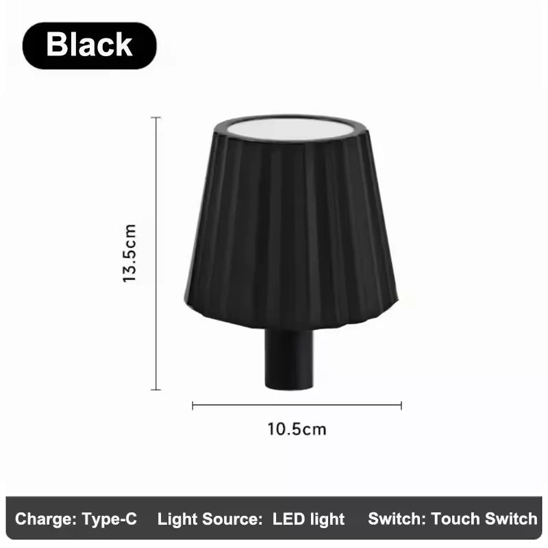 NEW Arrivals USB Rechargeable Wine Bottle LED Mood Lamp 2000mAh Touch Stepless Dimmer RGB 3 Color RGB White Cordless Pub Table Night Light