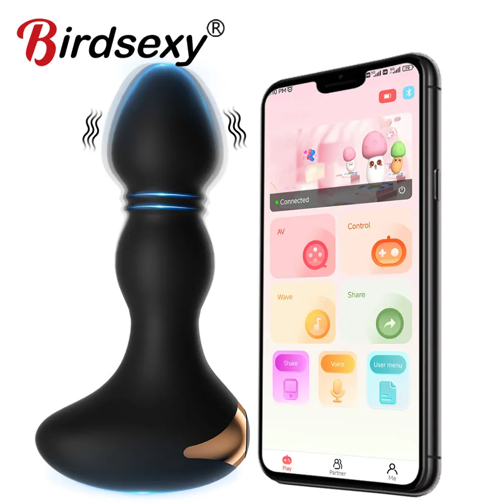 Anal Plug Vibrator Female Dildo Butt Plug for Women Prostate Massager Wireless Remote Control Adults Sex Toys Buttplug for Men