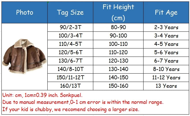4-6 Years Old Children Leather Velvet Warm Jackets Fashion Baby Kids Fleece Outwear Korean Boys Girls Zipper Thickness Suede Coat Winter Warm Jackets Kids Apparel Winter Clothes Supplies