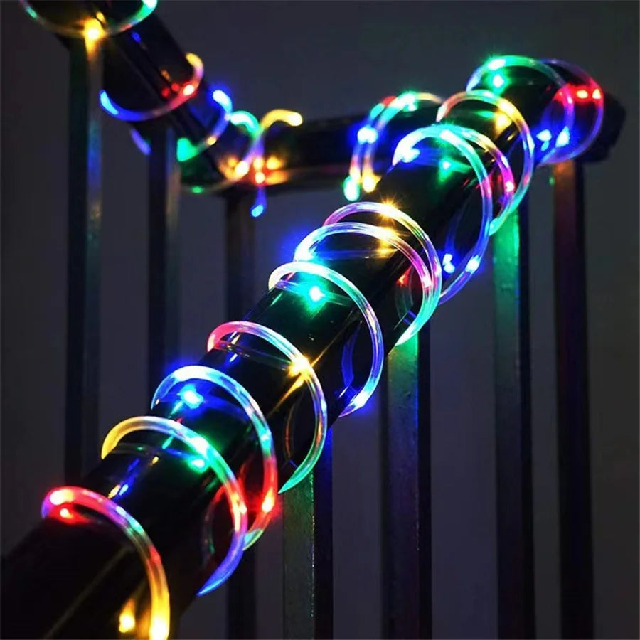 NEW 20/30M-300 LEDS Christmas Garland String Lights Outdoor 8 Modes  Rope Tube Fairy Garden Lights for Party Wedding Holiday Decor