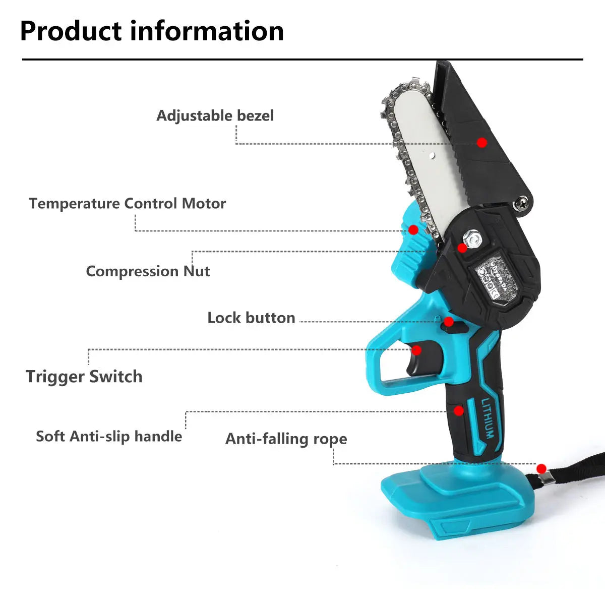 NEW Arrivals Electric Pruning Saw Electric Saws Woodworking Mini Electric Saw Garden Logging For Makita 18V Battery (No Battery No Plug) Home Work Garden Care Accessories Supplies