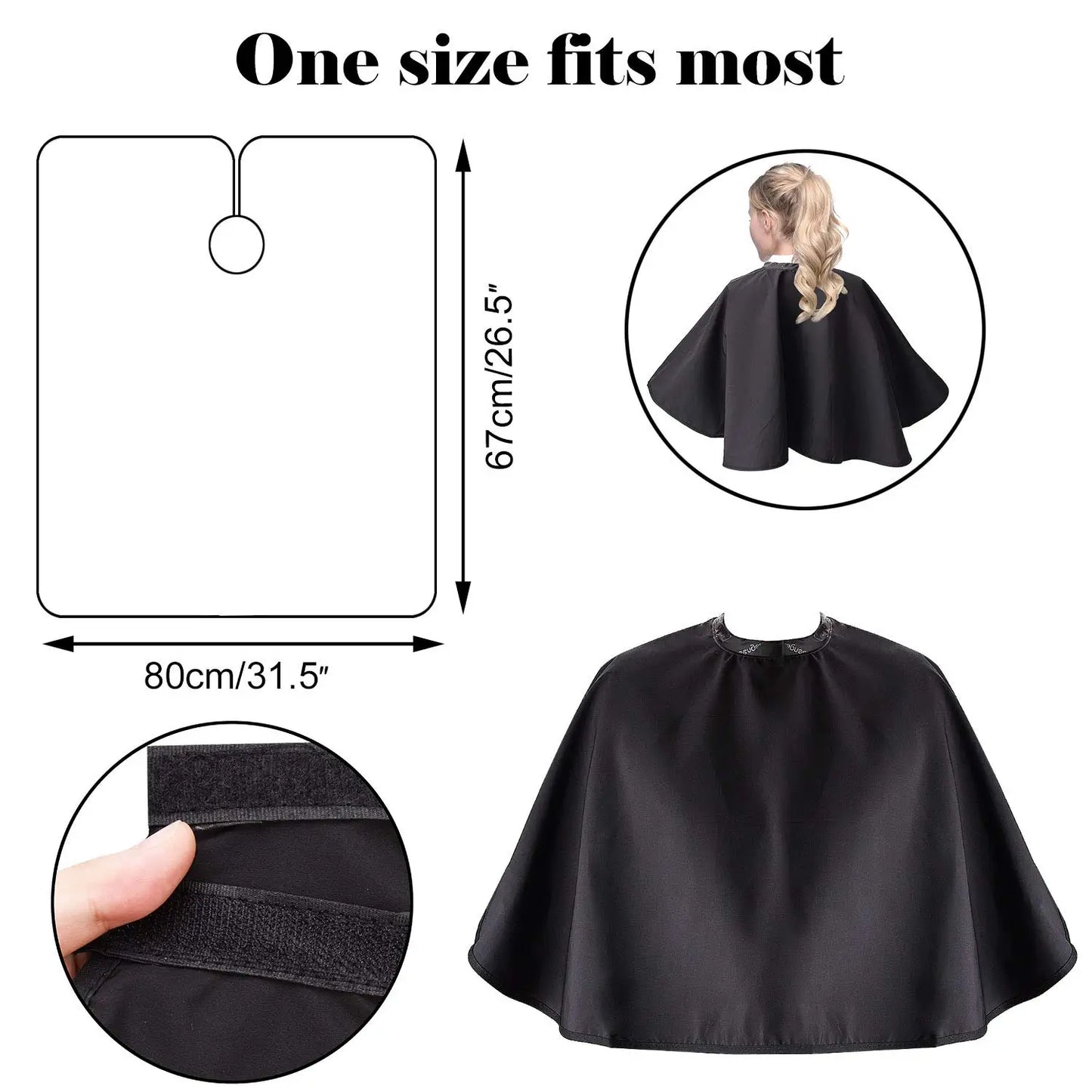 Makeup Cape Makeup Bib Waterproof Beauty Salon Barber Bib Dye Cape Styling Shampoo Cape for Hairdresser Artist Clients