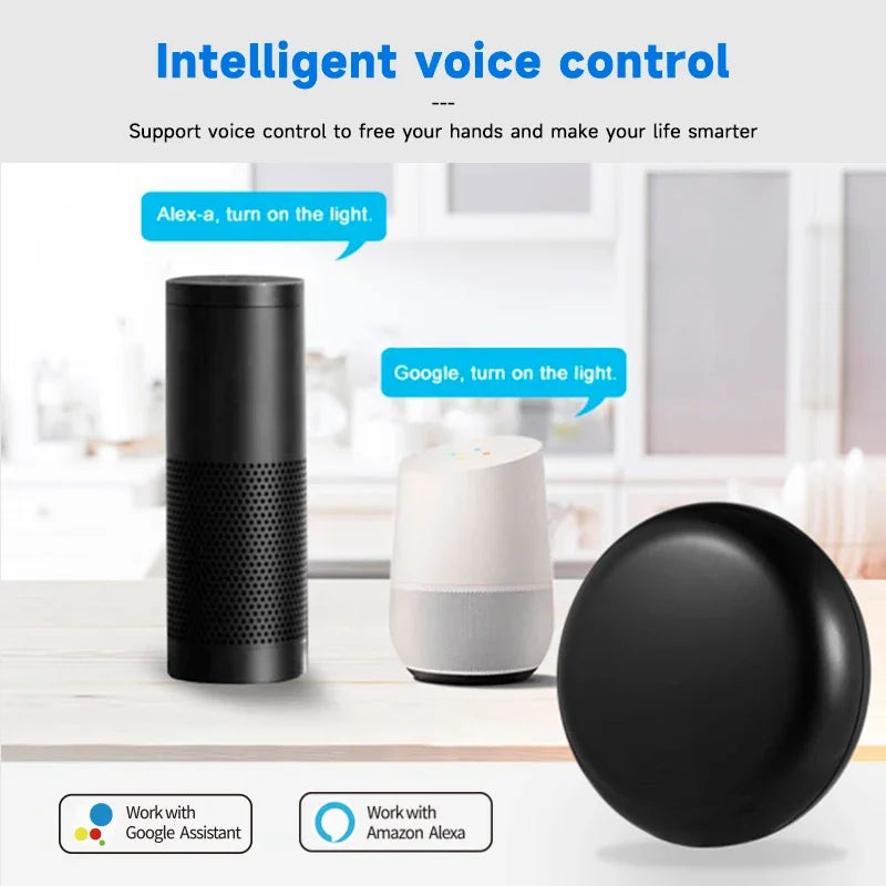2/4/8 PCS Set TUYA APP Control WI-FI Smart IR Remote Control Smart Device Home Remote Controller for TV DVD Air Conditioner AUD Works with Alexa Voice Google Work Home Office Electronic Supplies