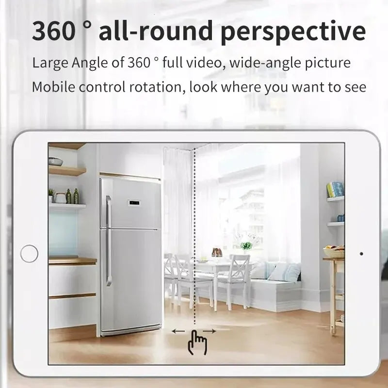E27 Bulb Surveillance Camera Night Vision Full Color Automatic Human Tracking Video Indoor Security Monitor