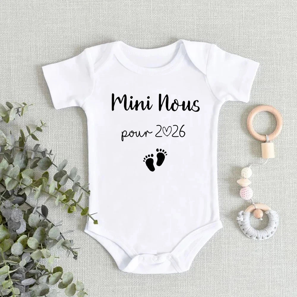 NEW Arrivals 3Months-24Months  5 Colors Baby Romper Casual Short Sleeve Infant Jumpsuit Boys Girls Bodysuit Summer Pregnancy Announcement Clothes