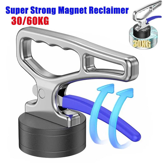 NEW 30/60KG Load Strong Magnets Suction Cup Magnetic Force Material Pickups Laser Cutting Portable Lifters Steel Mold Handling Tools Heavy Duty Supplies