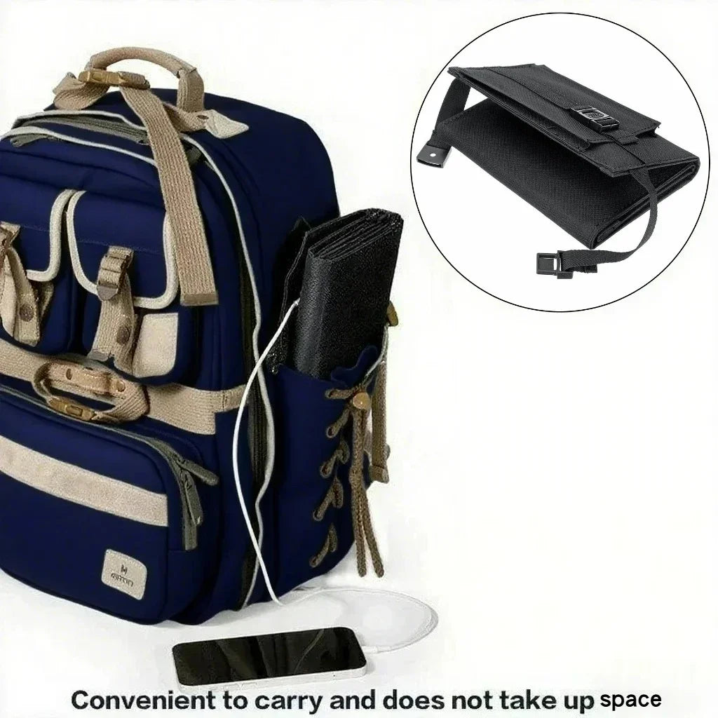 Outdoor Travel Camping 25W-100W Foldable 5V Rainproof USB Solar Charger for Smartphone Power Bank Portable Outdoor Mountains Hiking Emergency Survival Power Supply