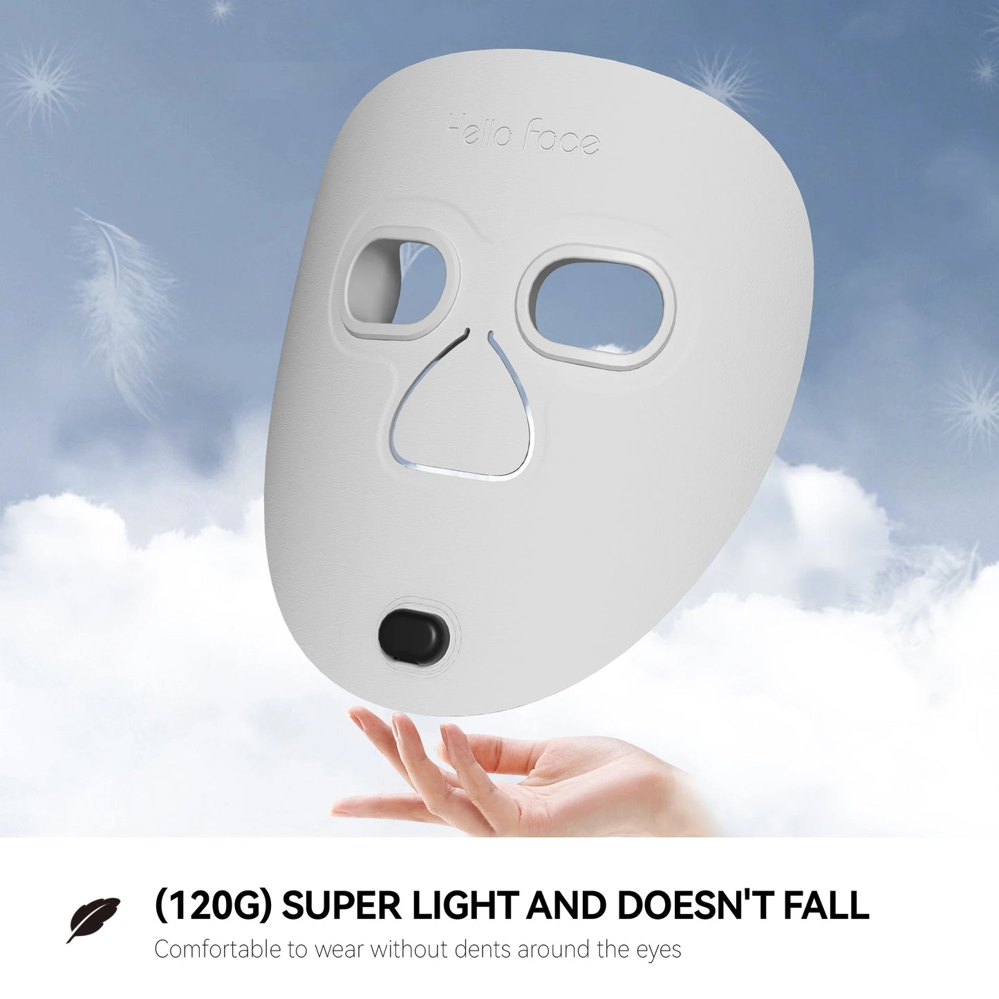 Hello New Face 510K Wireless Near-Infrared and Red Light Therapy Facial Mask For Powerful Anti-Aging Professional Ultra-light Mask 3000mAh