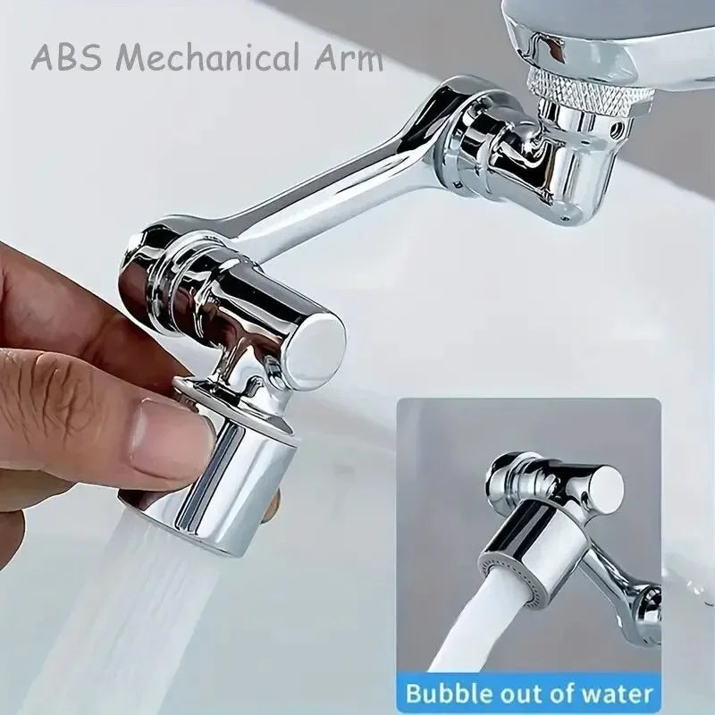 2 PCS Set Swivel Faucet Extender, ABS Robotic Arm, Single Mode,1080° Rotating Universal Faucet Extension, Swivel Faucet For Bathroom Kitchen Sink Washing Accessories