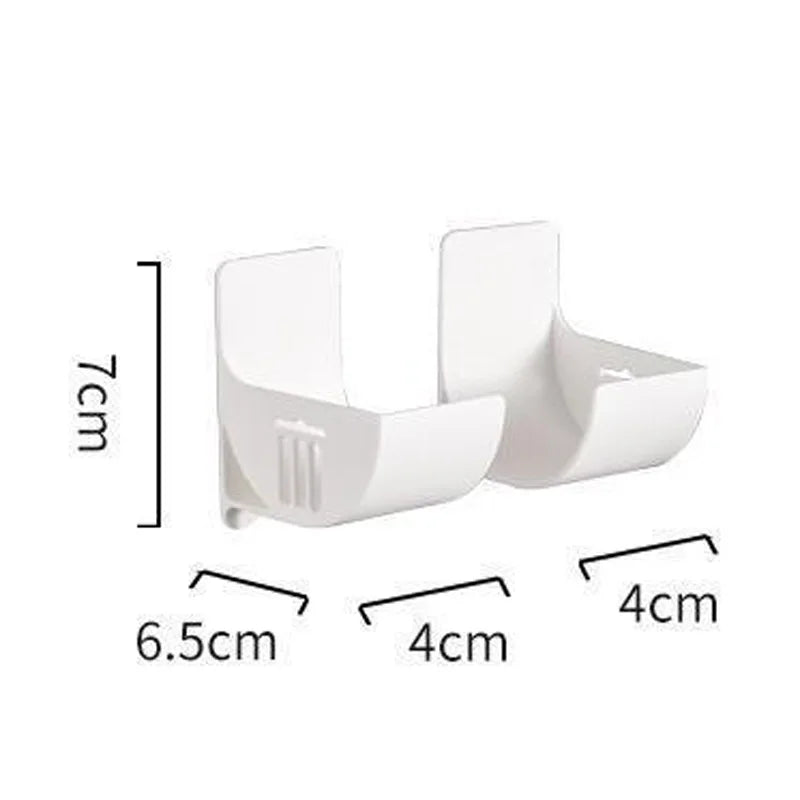 4pcs Kitchen Bath Wall Mount Plastic Poly Trash Waste Bag Roll Holder Dispenser Freshness Film Roll Storage Rack for Closet