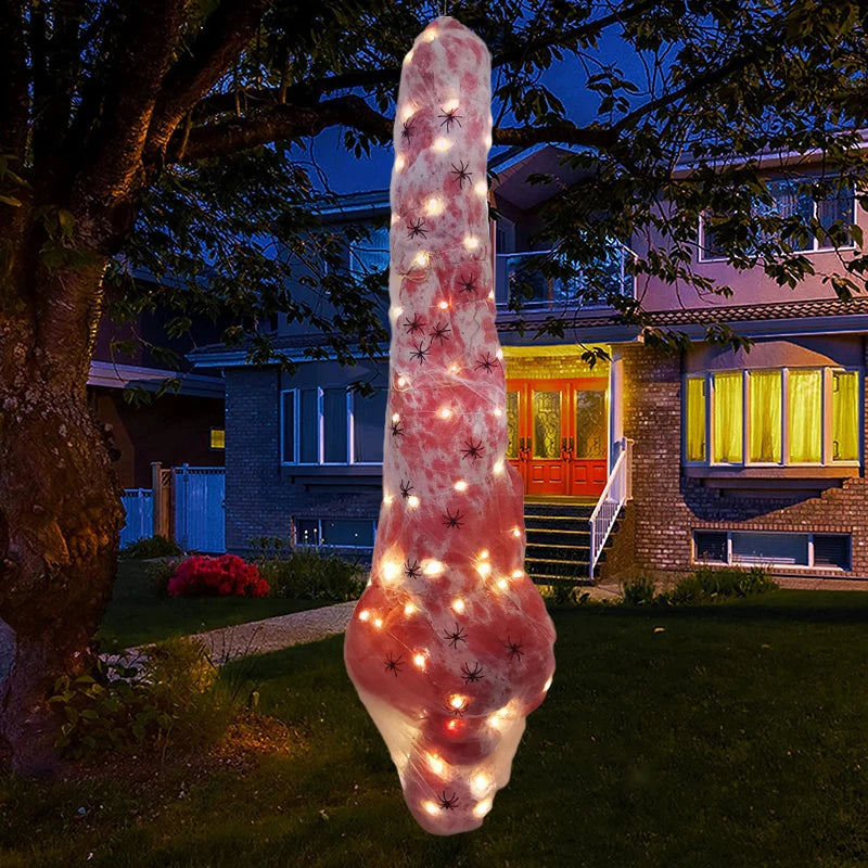 Halloween Dead Victims Props,Scary Fake Corpse in Bag,Outdoor Scary Dead Prop,Horror Fake Bloody Corpse for Creepy Haunted House