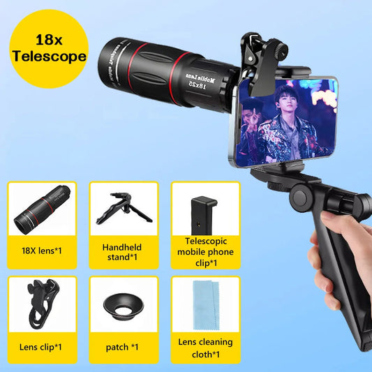NEW  18X28 Times Set Single Barrel Telephoto Lens External Camera, Suitable For Mobile Phones, Telescopes, Concert Shooting
