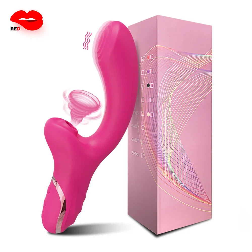 NEW Female Sucking Sucker Vibrator Clitoris Nipple G-spot Tease Dildo Stimulator Vagina Masturbator Adult Sex Toys Products for Women Couples Endless Pleasure Adults Sex Shop Supplies