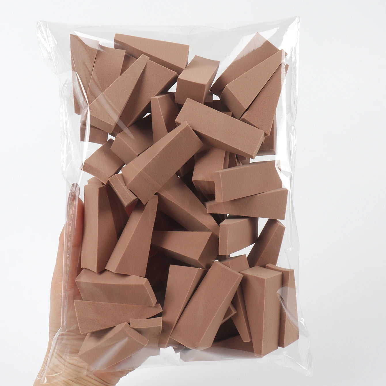 NEW Arrivals 50 PCS Set of Random Color Facial Curve Mixed Make-Up Sponge, Latex-Free, Small Wedge-Shaped Smooth Application Beauty Sponge Applicator Women Cosmetic Accessories