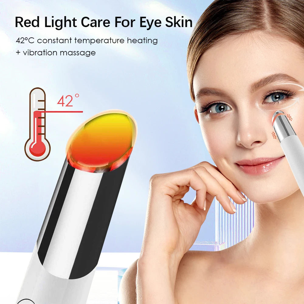 New IPL Vibration Eye Massager Anti Dark Circle Blue Light  Anti Wrinkle Pen Hot Compress Beauty Device Machine