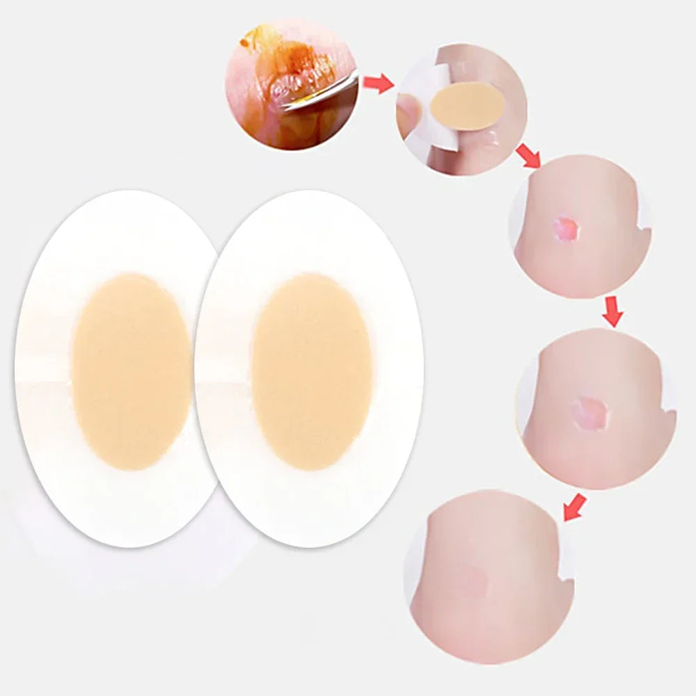 50PCS Silicone Gel Shoes Stickers Pain Relief Patch Liner High Heel Sticker Feet Care Adhesive Hydrocolloid Pads Cushions