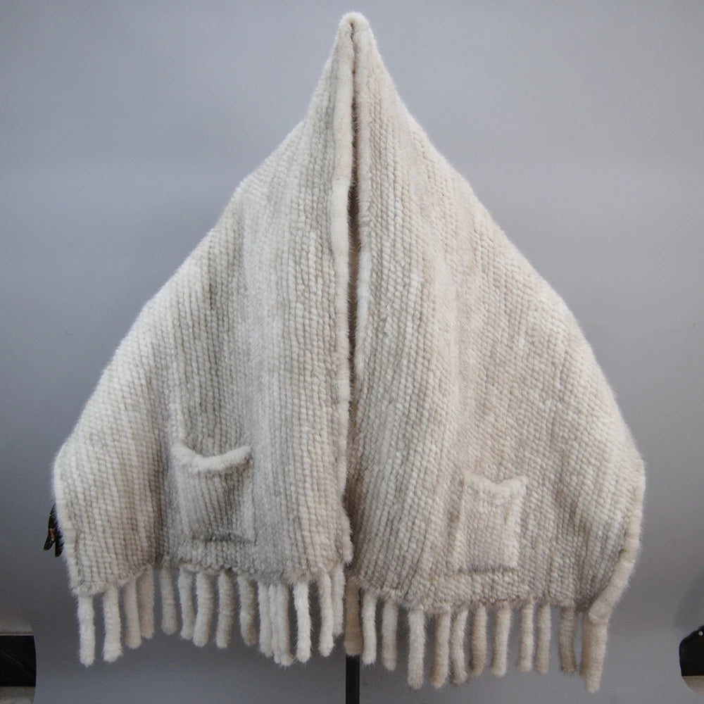 NEW Arrivals 10 Colors Luxury Winter Real Natural Mink Fur 180CM-58CM Scarf Lady 100% Natural Real Mink Fur Shawl Women Knitted Real Mink Fur Pashmina Scarves Girls Ladies Luxury Fashion Apparel Accessories Clothing Supplies