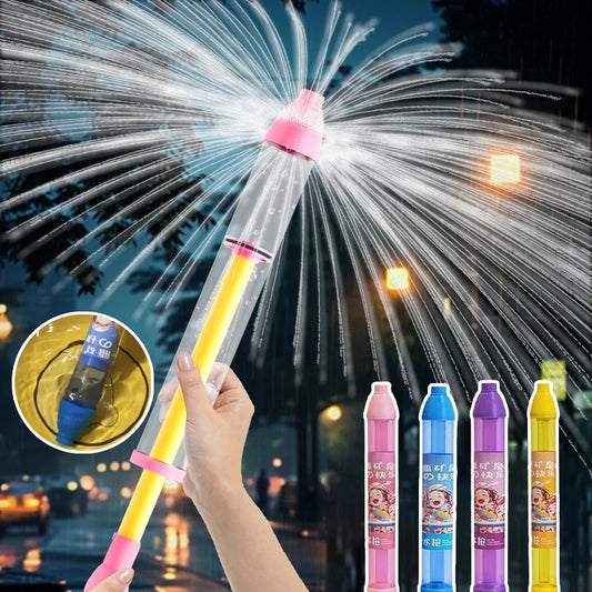 NEW 10PCS Set 43CM Fireworks Water Guns For Couples Romantic Streetlight Photo Props Commemorative Leisure Atmosphere Spray Outdoor Night Activity Beach Party