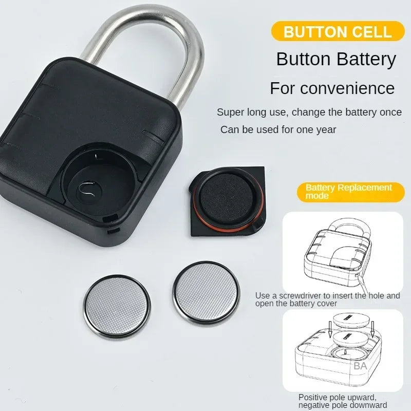 NEW Arrivals Electronic Lock TUYA APP  Bluetooth Fingerprint Padlock Digital Luggage Lock APP Temporary Password Remotely IP67 Decompression HOME Office Safety Security Supplies