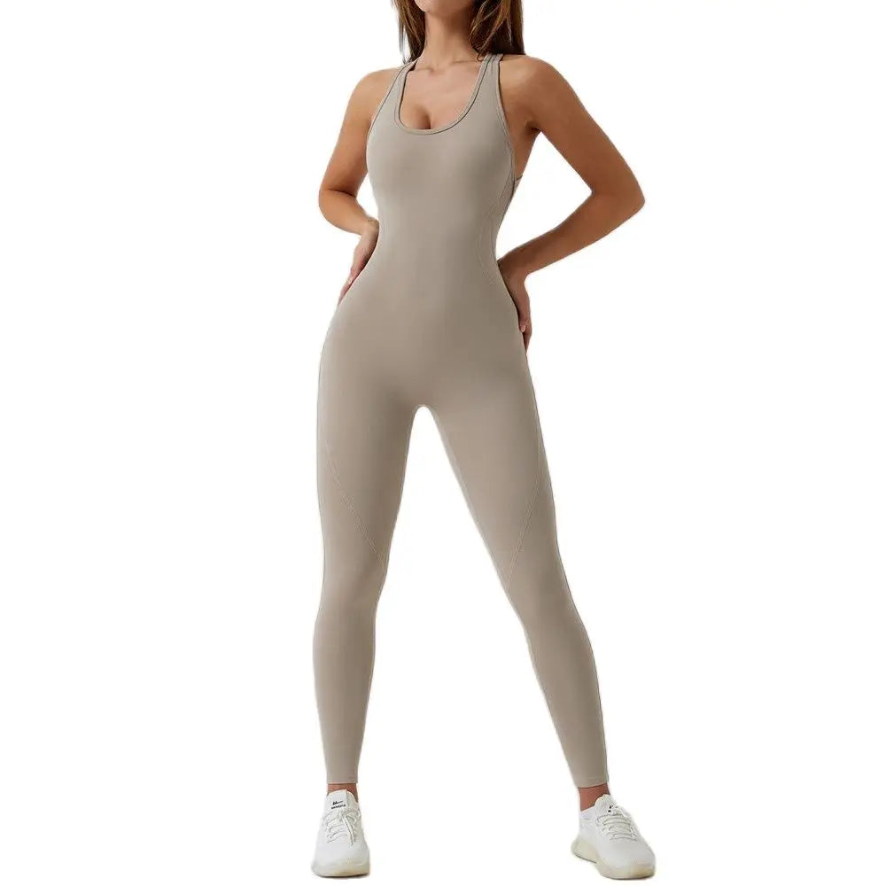 GYM Romper Backless Set Fitness Bodysuit Siamese Sportswear Women Jumpsuit Buttery-Soft One-piece Playsuit Yoga Suit