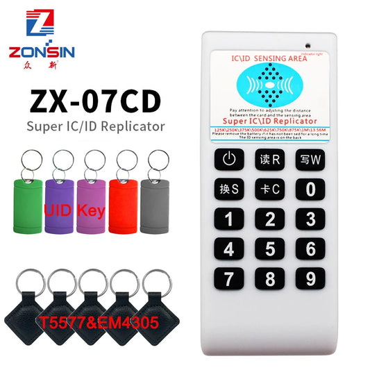 Handheld RFID Duplicator NFC Reader 125Khz T5577 Writer 13.56Mhz UID Smart Chip Card Key Cloner Programmer Copier