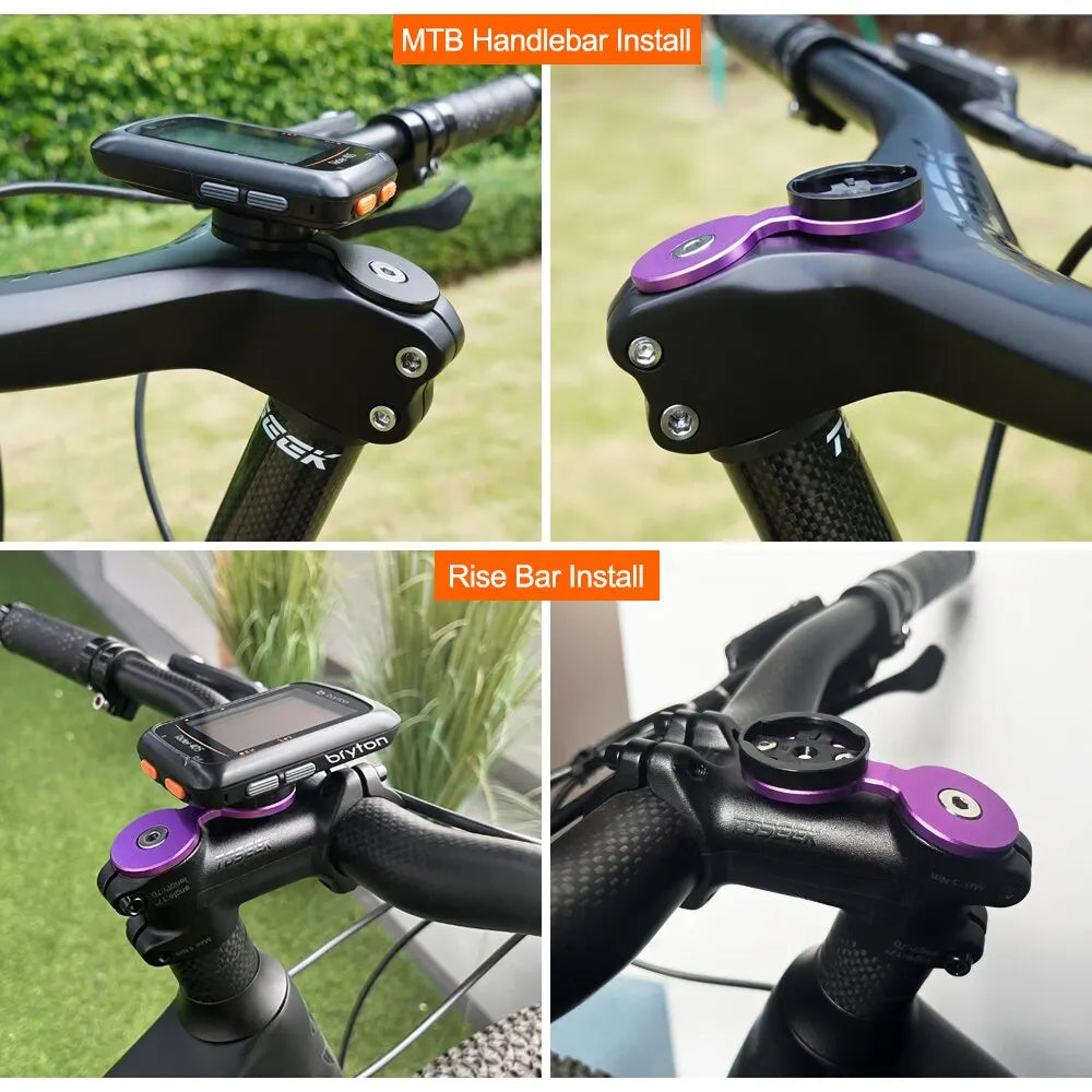 MTB Handlebar Integrated Headset Cap Cover With Computer Mount For Gramin Bryton Wahoo Bicycle Computer Accessories