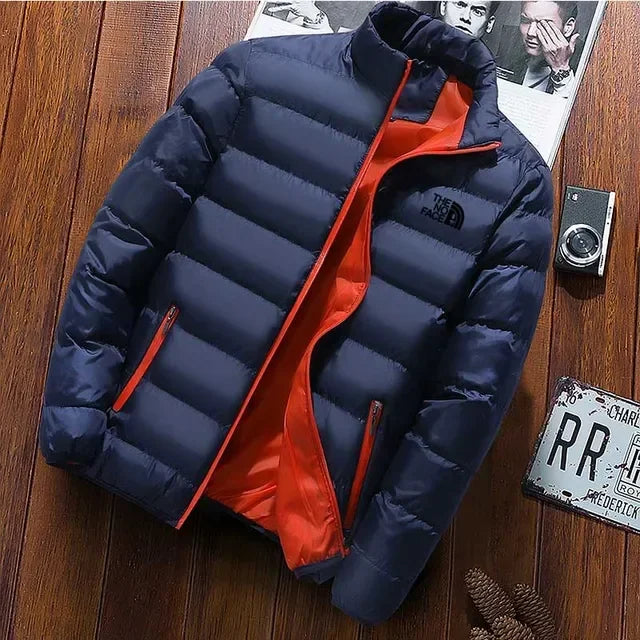 NEW Arrivals M-5XL 9 Colors Men's Cotton Padded Jacket Thick Warm Parka Coats Casual Monochrome Windbreaker Stand Collar Outwear Male Winter Warm Snow Outerwear Men Casual Sports Fashion Apparel Supplies