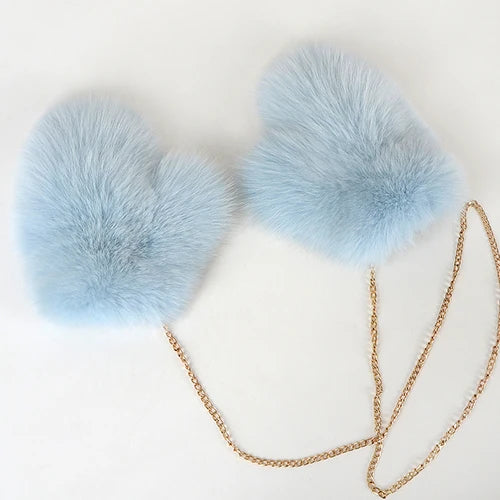 NEW Arrivals Hot Sale Winter Women Luxury Natural Real Fox Fur Gloves Warm 100% Genuine Fox Fur Mittens Girl Fashion Luxury Real Fox Fur Glove