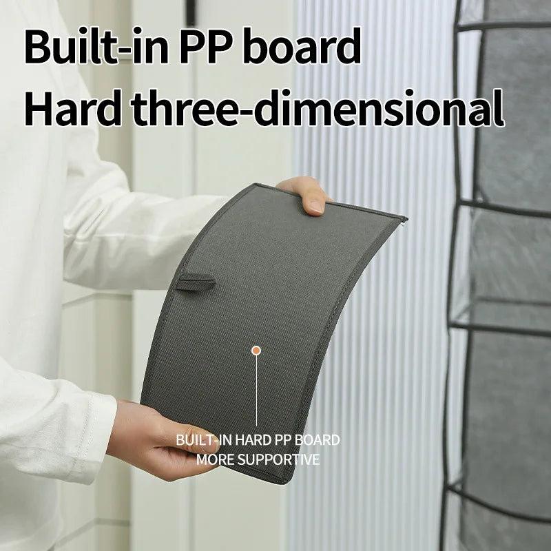 NEW Arrivals 2 PCS Set 4+6 Layers Storage Hanging Bag Door Mounted Storage Bag Wall Mounted Dormitory Non-Woven Fabric Visible Transparent Multi-Layer Storage Set