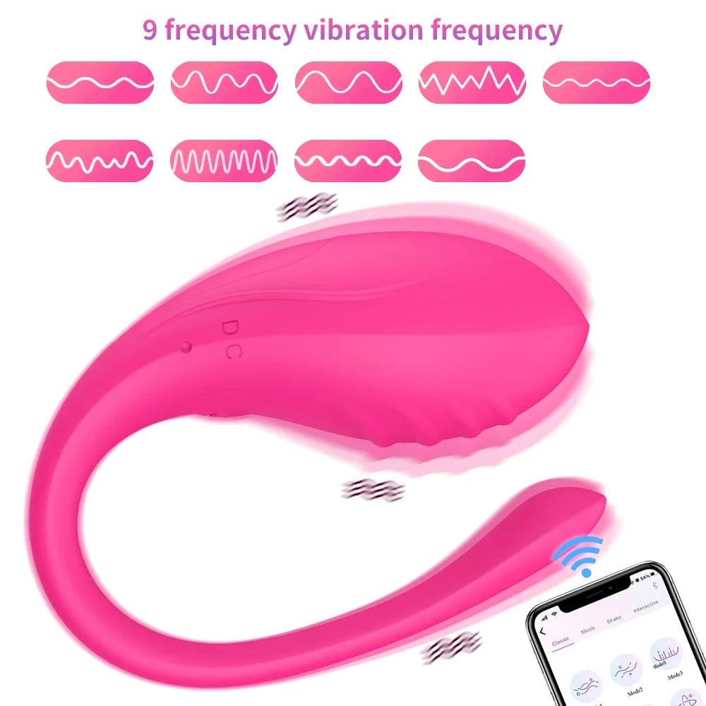 Wireless Bluetooth Women Control App Vibrating Egg G-spot Clitoris Vagina Masturbator Wearable in Panties Fidget Vibrator Sex Toys Supplies for Women Endless Pleasure Masturbation18+ Sex Shop Products