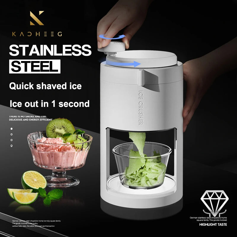 New Hand-Cranked Ice Cream Machine Household Portable Multi-Function Smoothie Machine Frozen Yogurt Shake Extruder