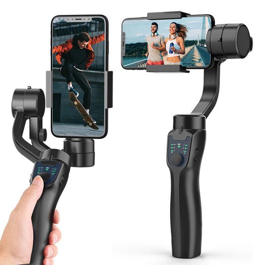F8 Handheld 3-Axis Gimbal Phone Holder Anti Shake Live Streaming Video Record Stabilizer for Xiaomi iPhone Cellphone Smartphone Products Electronics Supplies